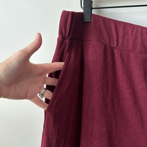 NWT MICHAEL by Michael Kors Cropped Ribbed Lounge Gaucho Pants XL - Picture 4 of 8